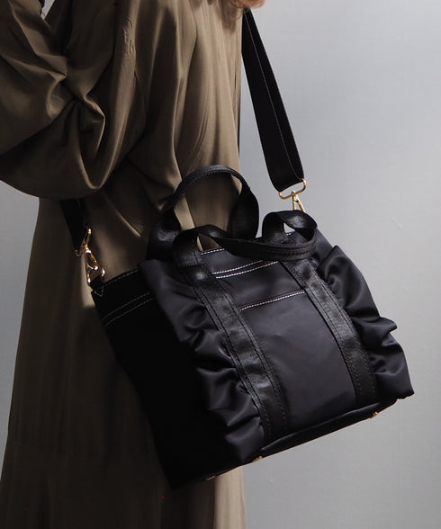 2WAY フリルトートバッグ 12-1116